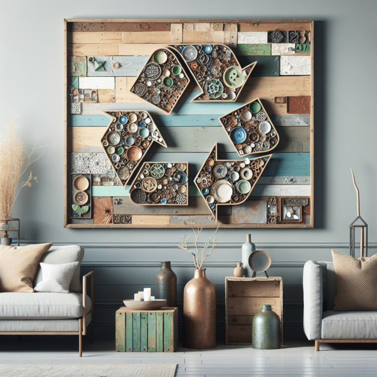 Adding Character with Recycled Materials Decorative Wall Art
