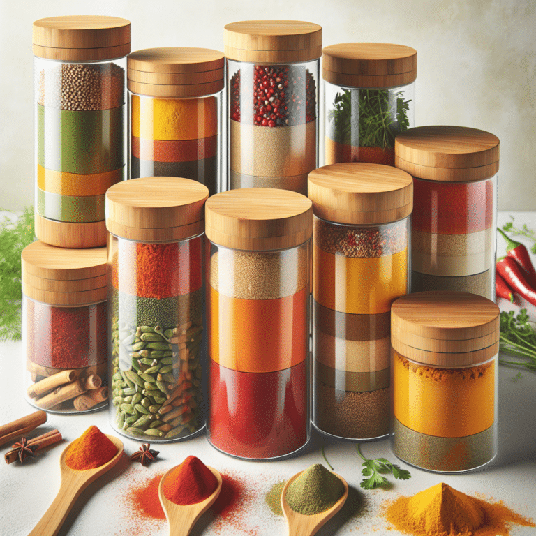 Store Your Spices in Eco-friendly Bamboo Lid Jars