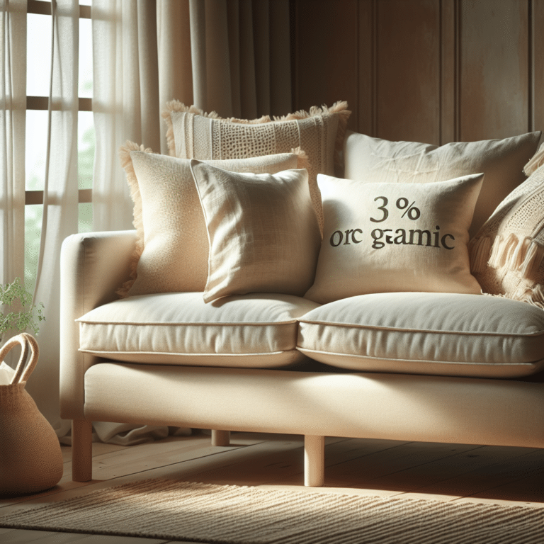 Comfort with a Conscience: Organic Cotton Cushions for Sofas